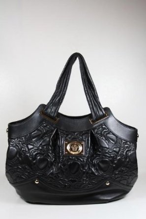 Versace Black Leather Handbag